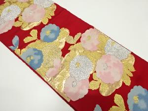 アンティーク　万寿菊模様織り出し袋帯（材料）